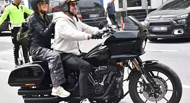Engin Altan Düzyatan ile Neslişah Alkoçlar'dan İstanbul trafiğine motosikletli çözüm!