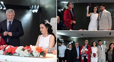 Erdal Beşikçioğlu, belediye başkanı olarak ilk nikahını kıydı