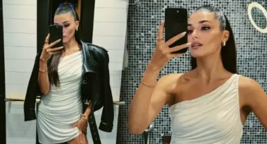 Hande Erçel'den ayna karşısında yeni pozlar! Instagram'da beğeni yağdı