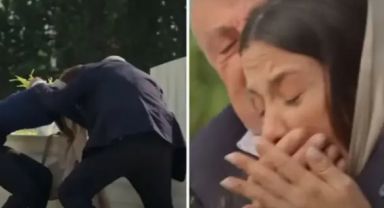 Reyting için yapılana bakın! Öpüşen kızına annesinin mezar toprağını yedirdi