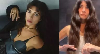 Tuba Büyüküstün'den olay paylaşım! Saçlarını kendi kesti not düşmeyi ihmal etmedi
