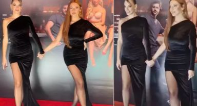 Hadise ve Seda Bakan 'Esas Oğlan' filminin galasında aynı kıyafeti giydi