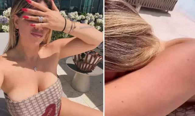 Dur durak bilmiyor: Wanda Nara'dan sere serpe pozlar