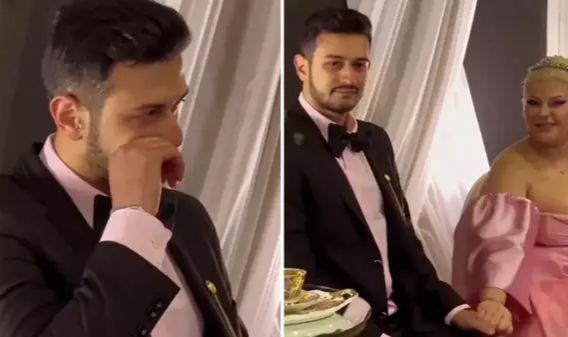 Kız isteme merasimine damat adayının mutsuzluğu damga vurdu