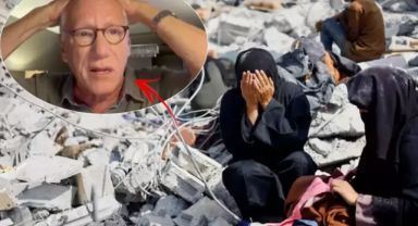 Gazzeliler için "Hepsini öldürün" diyordu, şimdi yanan evi için ağlıyor