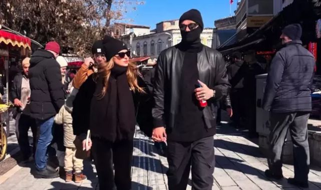 Mauro Icardi ve yeni sevgilisi tanınmamak için maske takıp İstanbul'u gezdi