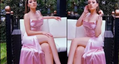 Gizem Karaca, doğuma haftalar kala belirginleşen karnını sergiledi