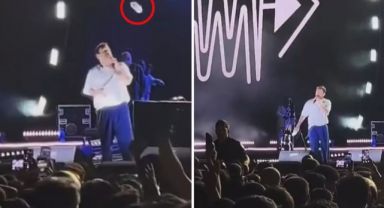 Şanlıurfa'da sahne alan ünlü şarkıcının zor anları! Bırakıp gitmemek için çok direndi