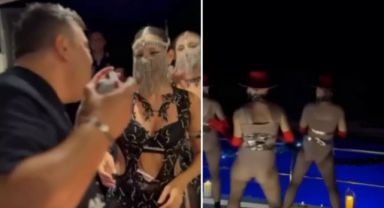 Aras Holding Yönetim Kurulu Başkanı , mahkeme kararını dansöz oynatarak kutladı