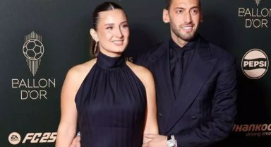 Hakan Çalhanoğlu'nun eşinden olay paylaşım