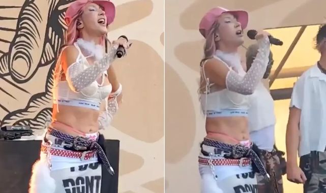 Hande Yener'in plaj konseri tarzına yorum yağdı: Pazarcı gibi olmuş