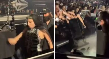Ünlü şarkıcı sahnede yaşadığı kazayla yürekleri ağızlara getirdi
